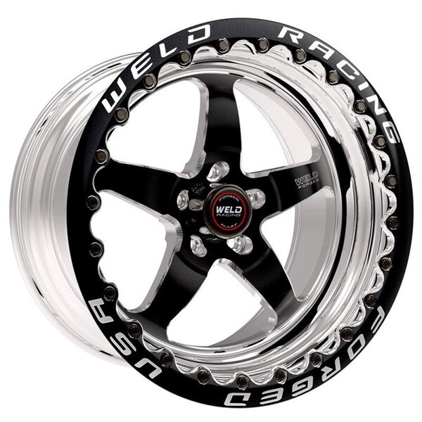 Distraccion 7.2 in. 5x120 mm Single Beadlock MT S71 17x10 BP &BS High Pad Wheel, Black DI3827467 - main